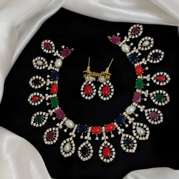Stone Navratna Necklace