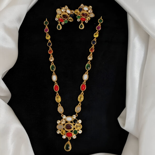 Simple Navratna Necklace