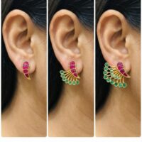 3 in 1 Jadau Earings