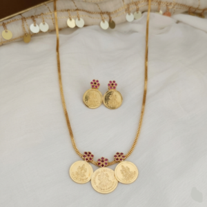 Kerala Coin Necklace with Earrings