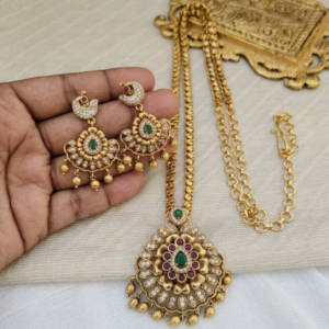 Antique Floral Pendant Set