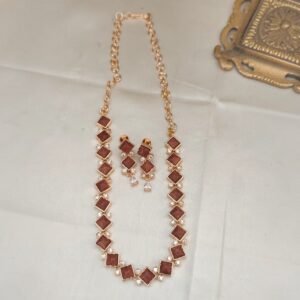 Sandstone Square Cut Necklace