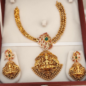 Lakshmi CZ Gold Copy Necklace